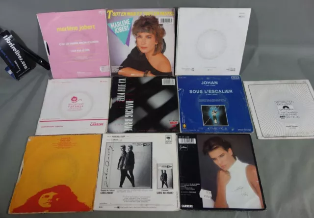 Lot 45 Tours 10 disques vinyles Chanteuses Marie Laforêt - Gall - Sheila Jobert 2