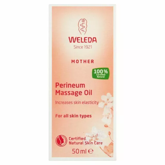 WELEDA Perineum Massage Oil 50ml nourishes & prepares skin for birth CLEARANCE