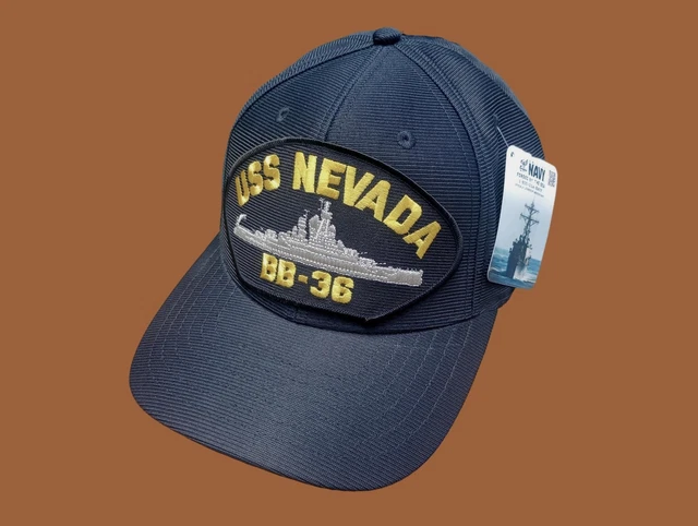USS Zumwalt DDG-1000 Navy Ship Official Military Ball Cap – Dark Navy Blue, USA Made, Snapback, Eagle Crest