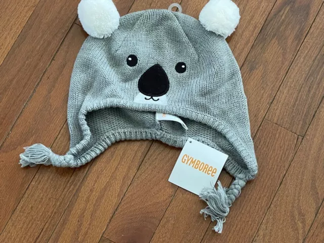 New Gymboree Girls Koala Sweater Hat Size 5-7