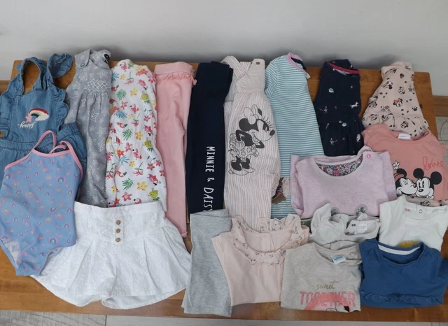 Girls Spring/Summer Bundle Age 12-18 Mths, Disney, Joules, Next, 19 Items
