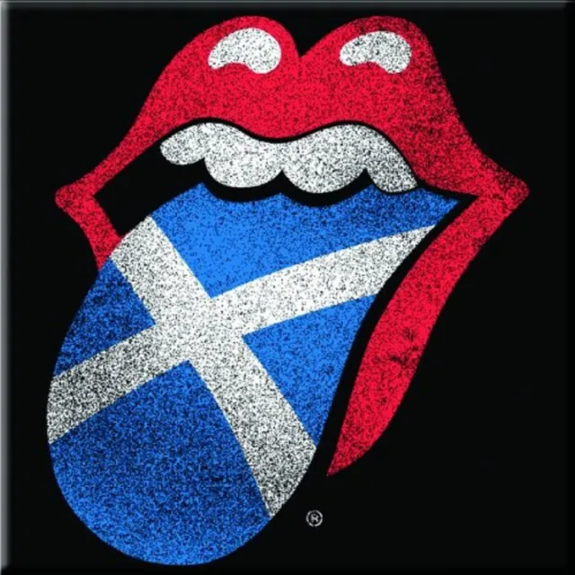 Rolling Stones Tongue Scotland new Official 76mm x 76mm Fridge Magnet