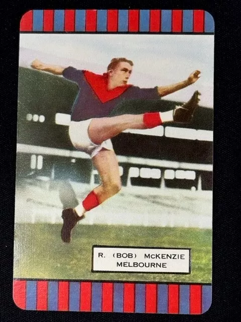 1954 VFL Coles Card - R. (Bob) McKenzie Melbourne (2)