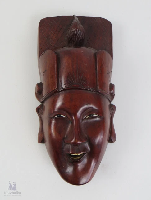 Vintage handgeschnitzte Holzmaske, Asiatischer Raum - China (EK11)