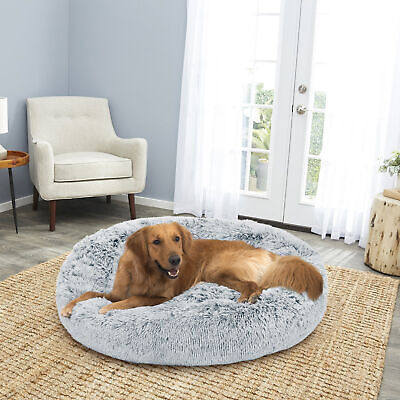 S-XXXL Round Calming Dog Bed Comfortable Pet Bed Donut Cuddler Up to 14-132lbs