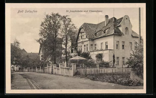 Ansichtskarte Bad Salzuflen, St. Josephsheim und Vincenzhaus