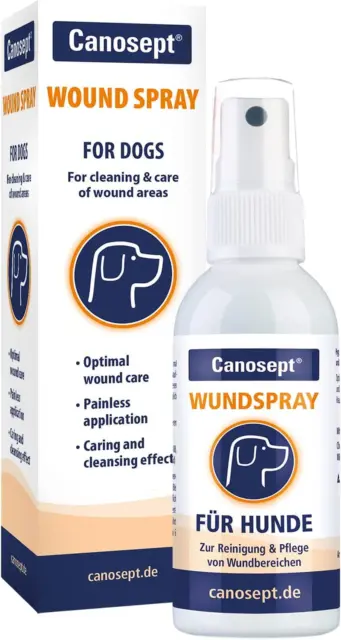 Canosept Spray per Ferite per Cani 75 Ml - per La Pulizia E La Cura Delle Aree F