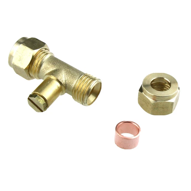 5 X GAS Pressure Test Point Union 8 mm Compression Brass £23.99