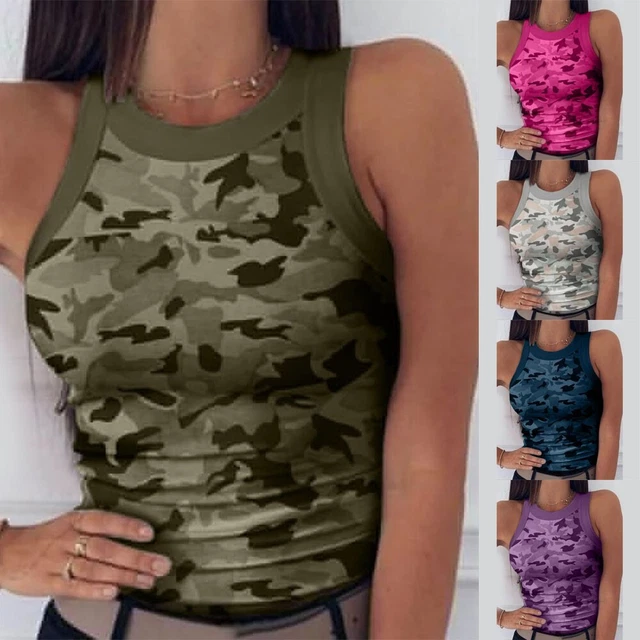 Elegante T-Shirt Gilet Estiva Donna Senza Maniche per Abiti Alla Moda