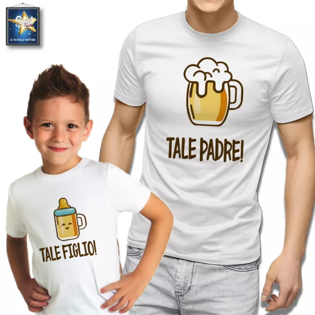 Maglietta tale padre tale figlio sales