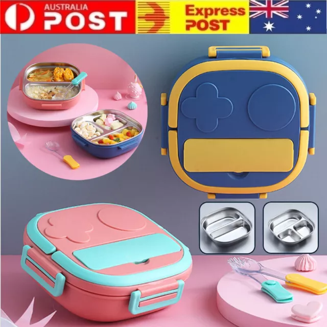 Portable Thermal Insulated Lunch Box Stainless steel Bento Box Food Container AU