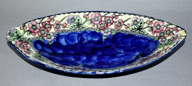 VINTAGE MALING LUSTRE OVAL DISH BOWL c1940