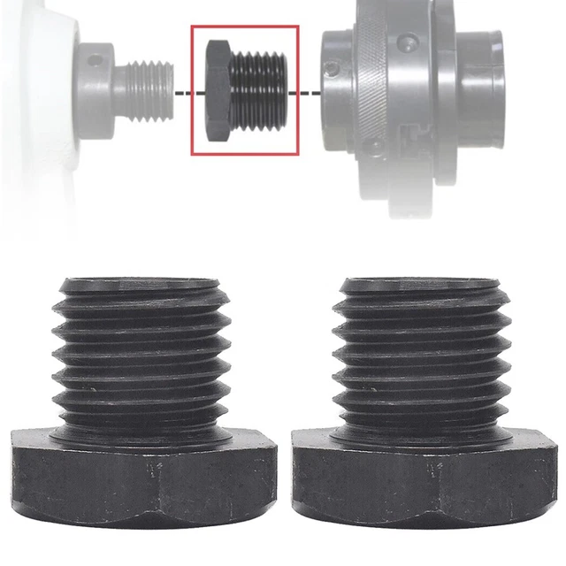 2x Adaptador de mandril de husillo de torno de madera M18X2.5 a 1-8 TPI Herramienta