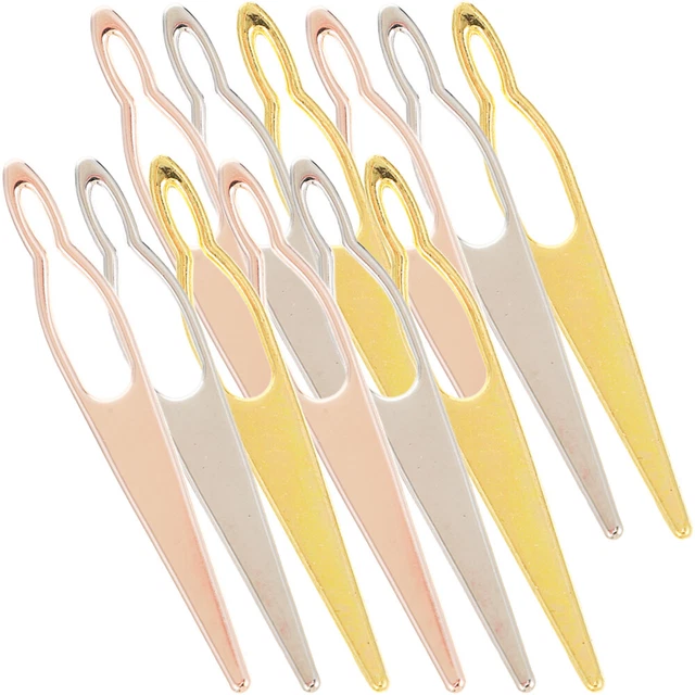 12 Pcs Crochet Needle Dedicated Metal Crochet Hook Hair Braiding Tools Weave
