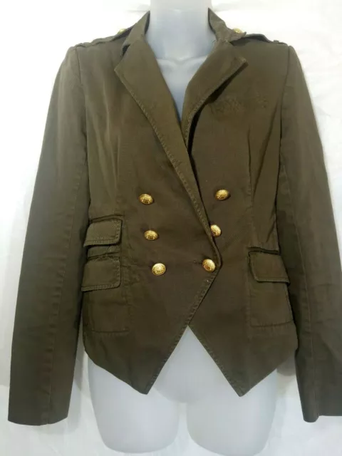 Boy Band Of Outsiders Cordoroy Jacket For Women Made In Italy size 2 olive green
