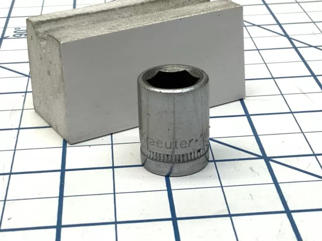 KRAEUTER 3/8 drive 6pt Metric Socket, 11mm, model 30711, USA Made