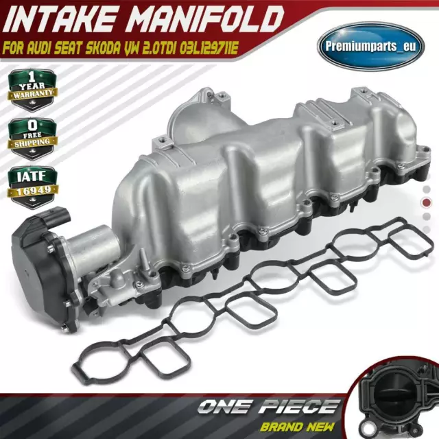 Brand New Inlet Intake Manifold & Motor for Audi Seat Skoda VW 2.0TDI 03L129711E