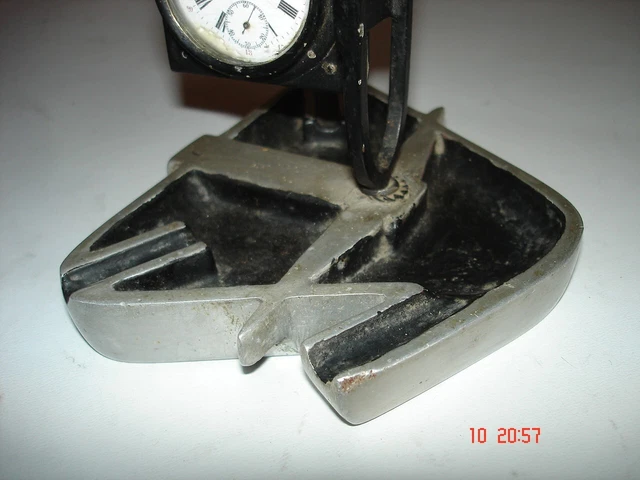 173 Orologio Gadget Ferrovia Anni 40 50 Funzionante E. Boselli Milano Portacener 3