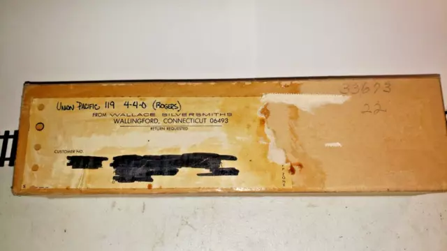 HO Scale Bachmann American Union Pacific 119 4-4-0 Steam Engine & Tender Tested!