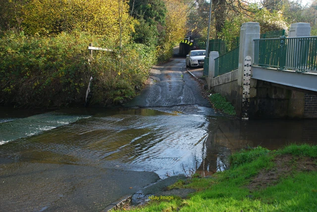 Photo 12x8 Ford at Longbridge This ford on the River Rea is found on Mill  c2013