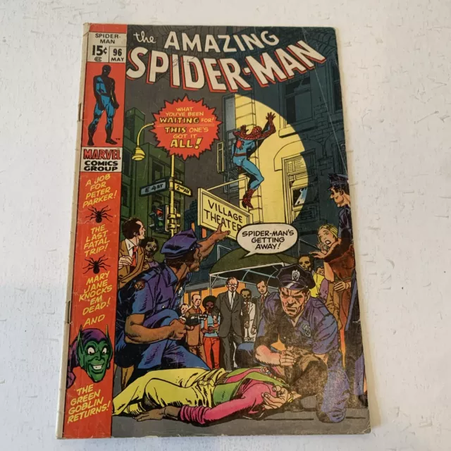 The Amazing Spiderman #96 (May 1971)✨ Return of Green Goblin! ✨ Marvel Comics