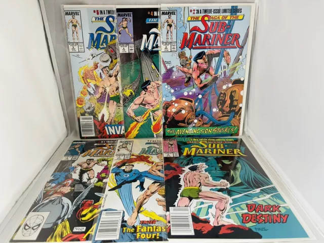 NAMOR TIME!!! 1988 Marvel Comics The Saga of the Sub-Mariner 6 Book Lot (#2 4-8)