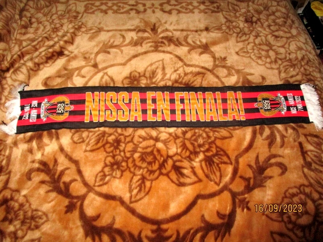 Echarpe Satin OGC NICE ogcn nissa signé signed DARIO