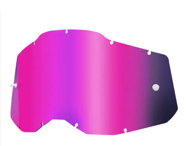 Obiettivo specchio Goggle Shop 100% Gen 2 Accuri Racecraft Strata Motocross Rosa