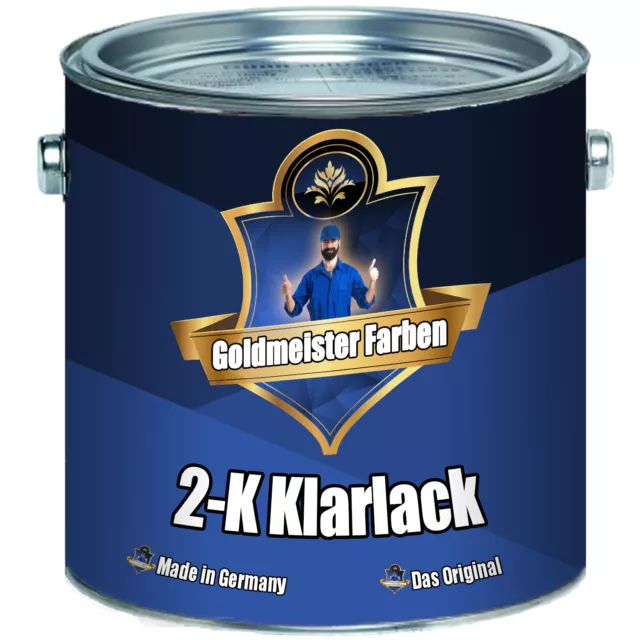 10 kg Goldmeister Farben 2k Klarlack Härter SET glänzend 2-K Lack Transparent