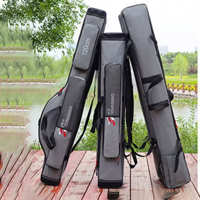 Multi-layer Fishing Rod Case Storage Waterproof Large Capacity Fishing Gear Bag;