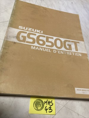 katana Suzuki GS650GT GS650 GS 650 GT  GL GX Katana manuel atelier workshop manual 