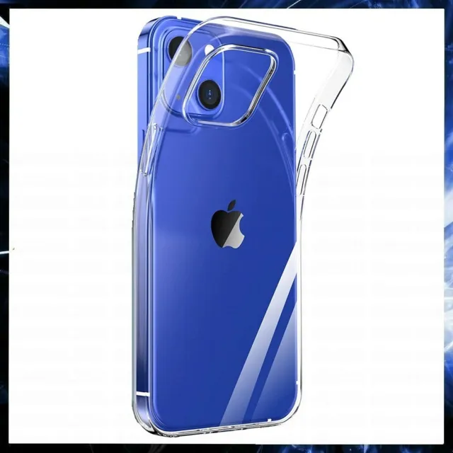 For APPLE IPHONE 13 CLEAR CASE SHOCKPROOF ULTRA THIN GEL SILICONE TPU BACK COVER