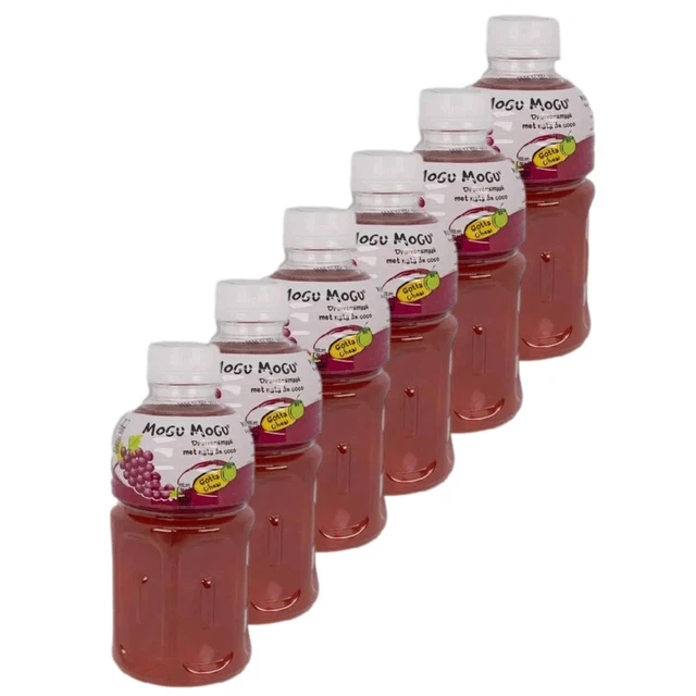 Mogu Mogu - confezione da 6 Nata de Coco bevanda bevanda uva succo 320 ml