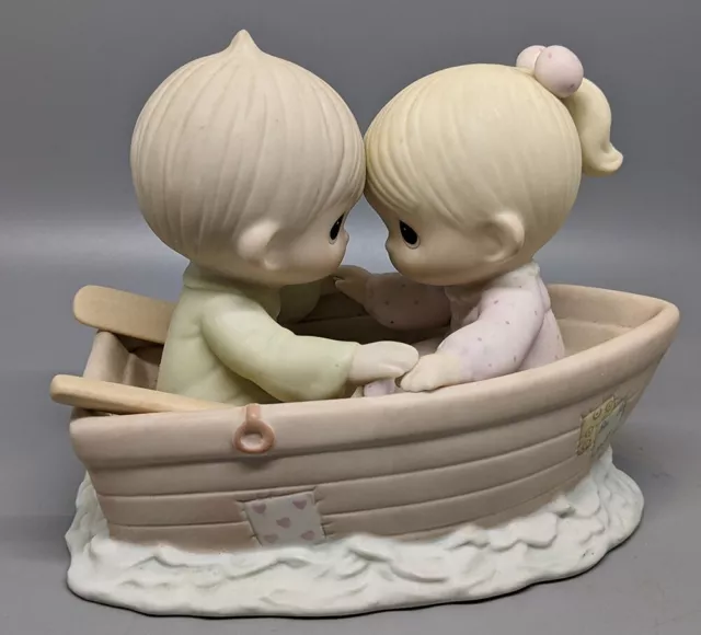 Precious Moments - Porcelain Figurine - Friends Never Drift Apart - 1985