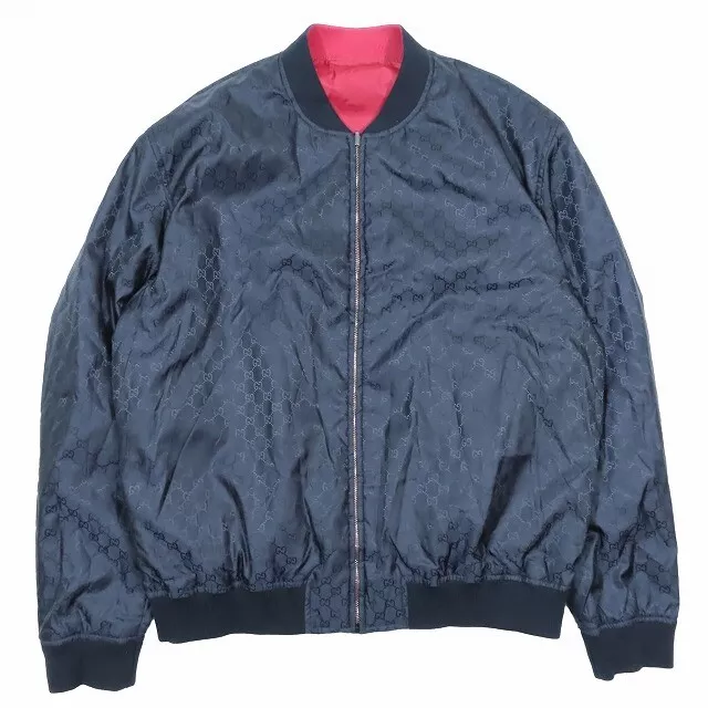 GUCCI REVERSIBLE GG Jacquard Nylon bomber Jacket RARE SIZE IT 48 UK Medium 769.00 PicClick UK