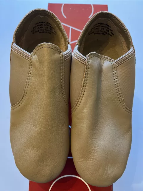 Capezio EJ2 Jazz Shoes Carmel Women’s/Girls Split-Sole Slip-On Sz 4M