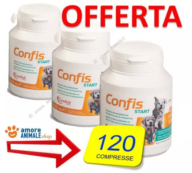 3 CONFEZIONI - Candioli Confis START 40 Compresse - Integratore Articolazioni