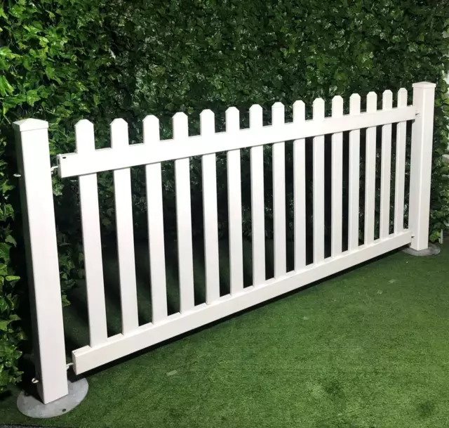 PVC Picket Fence White Temporary 1740mm or 1000mm Posts Portable Fencing Events