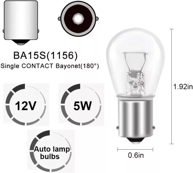 FORCH Ampoules  - 12V - 21W - BA 15s / CAR LIGHT BULBS