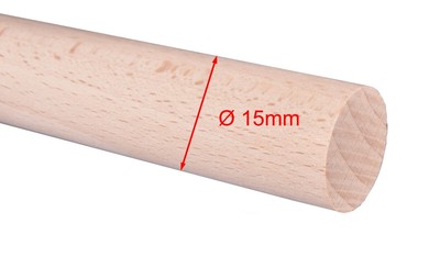 Rayher Rundstäbe Aus Buche – 20 Mm Durchmesser, 1 M Länge, Astfrei
