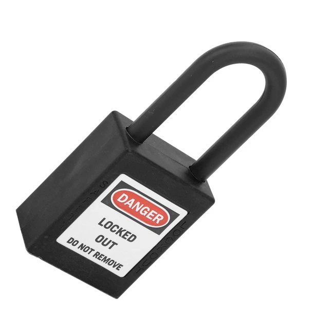 Lucchetto di sicurezza isolato 38 mm blocco etichetta nylon resistente alla corrosione GF0