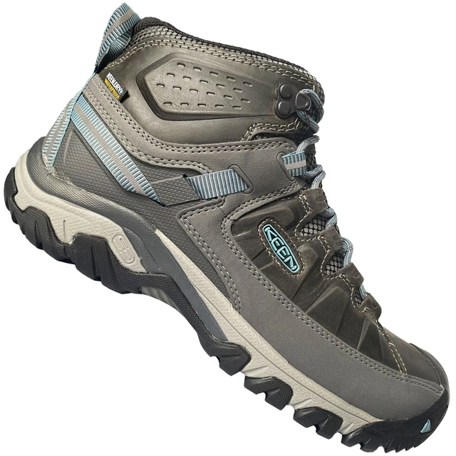 KEEN Targhee 4 Chaussures de randonnée imperméables et durables pour enfant, Noir/gris acier, 1 junior
