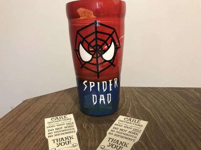Custom Spider-Man Inspired “Spider-Dad” Tumbler