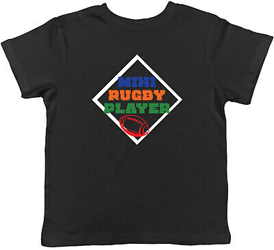 Mini Rugby Player Sports Childrens Kids T-Shirt Boys Girls Gift