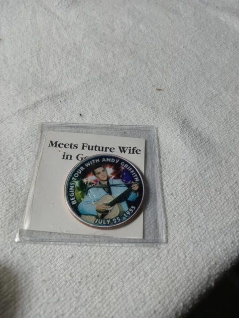 Elvis Presley Colorized Half Dollar Meets Future Wife In Germany July 1955 (649)