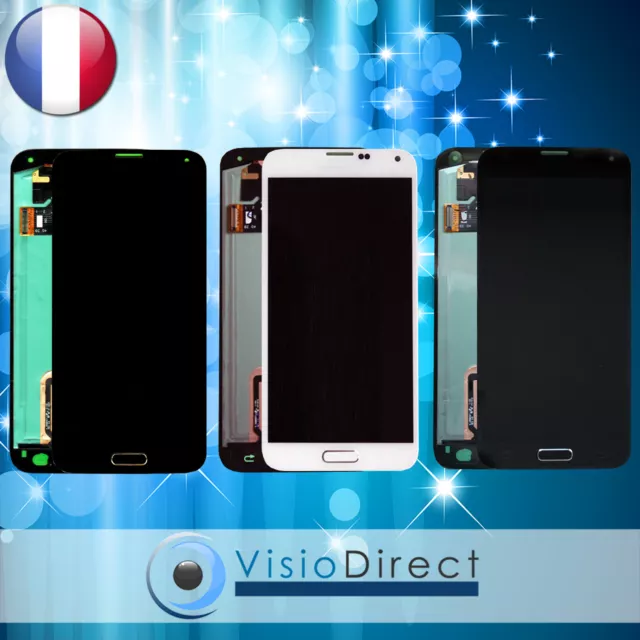 Vitre Tactile + Ecran LCD pour Samsung Galaxy S5 i9600 G900F .