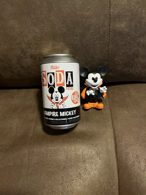 Funko Soda Pop Can Disney Vampire Mickey Mouse  Halloween Figure Statue Toy