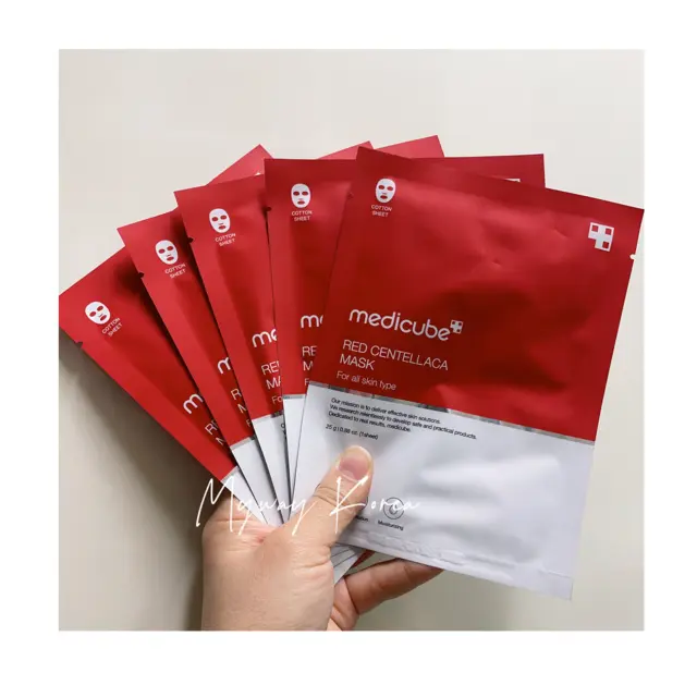 10ea) Medicube RED Centellaca Mask for Troubled Skin 100% Cotton mask Korean
