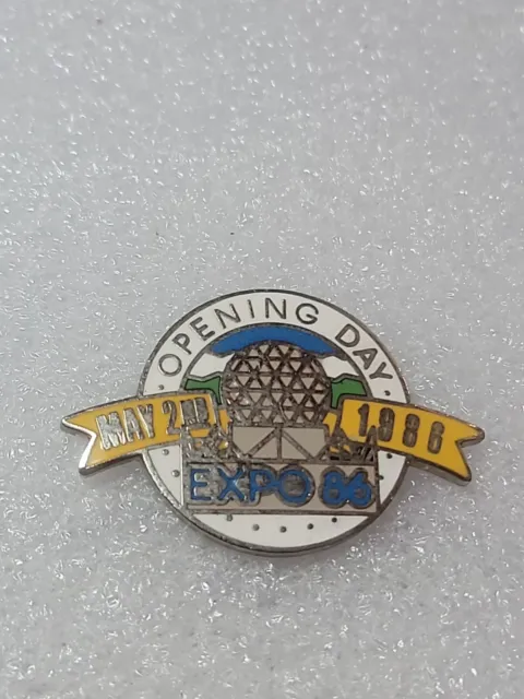 Opening Day Expo 86 May 2nd Worlds Fair Motion Touch Vancouver Canada Pin