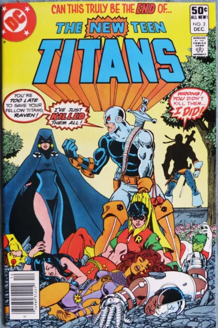 New Teen Titans 2 - 1St Deathstroke!  Newsstand!  High Grade!